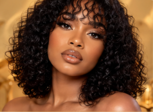 Ellen Curly Fringe Wig