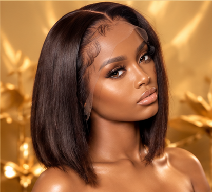 Peruvian HD Lace Short Bob Wig - Dragon City Hair